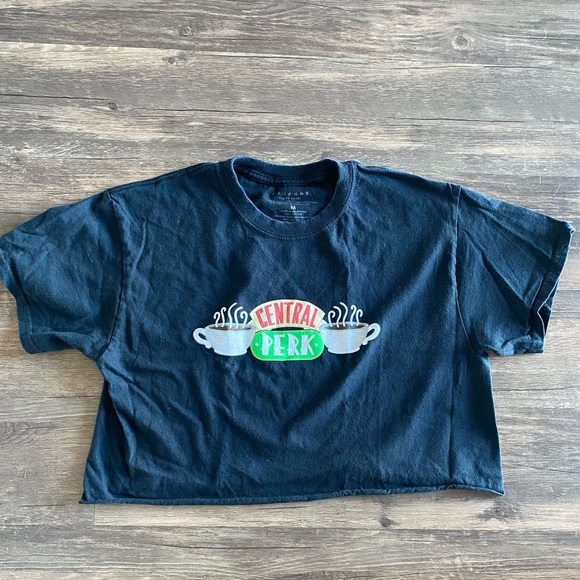 FRIENDS | Tops | Friends Central Perk Cropped Top | Poshmark